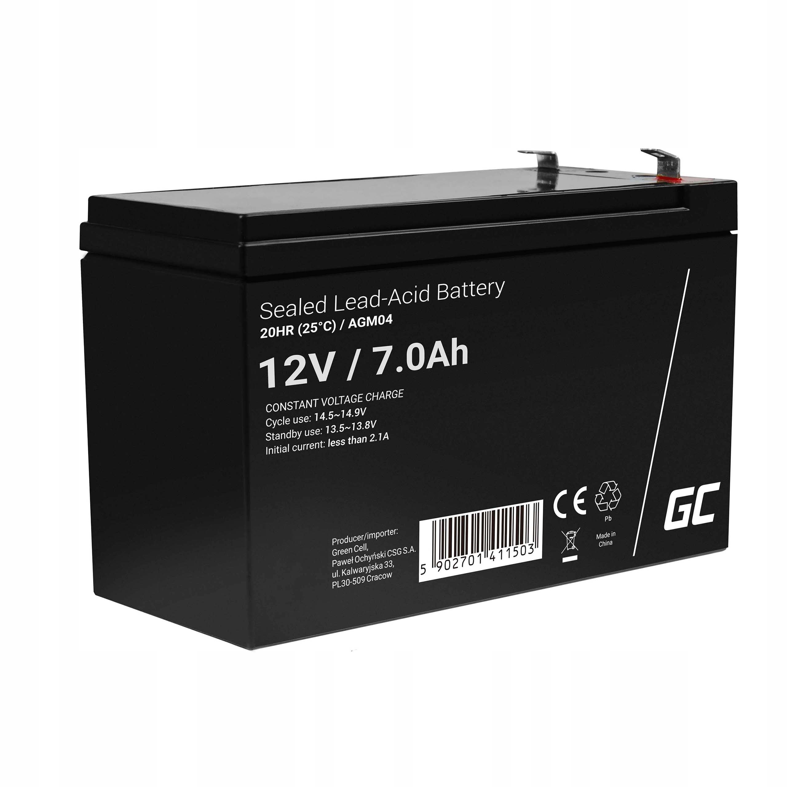 Akumulátor Green Cell 12 V 7 Ah